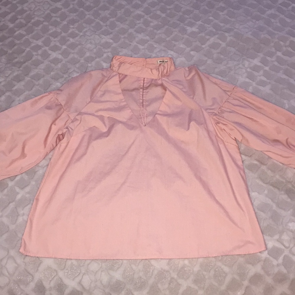 Blush pink blouse